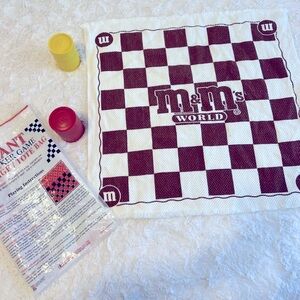Giant Checker Game (Red/Yellow M&M’s) with Storage/Tote Bag